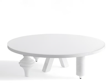 MULTILEG - Round MDF coffee table for living room by BD Barcelona Design - view 2
